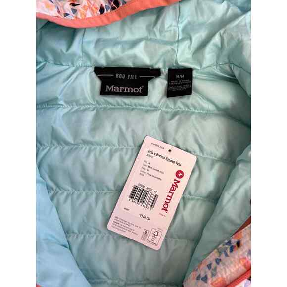 Marmot Women’s Bronco Hooded Vest Multi Confetti 78900 Size M NWT, - Picture 4 of 8